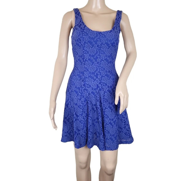 Love, Fire Floral Lace Fit Flare Dress - Picture 1 of 5